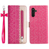 For Samsung Galaxy S23 FE Phone Case Wallet Cover Lace Flower Pattern Leather Shell with Bowknot Wrist Strap For Samsung Galaxy S23 FE Phone Case Wallet Cover Lace Flower Pattern Leather Shell with Bowknot Wrist Strap