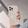 Transparent Phone Case for iPhone 14 Pro Rabbit Flower Pattern TPU Cover with Wrist Chain Transparent Phone Case for iPhone 14 Pro Rabbit Flower Pattern TPU Cover with Wrist Chain