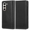 Grid Texture PU Leather Case for Samsung Galaxy Z Fold5 5G Phone Flip Cover with Stand Grid Texture PU Leather Case for Samsung Galaxy Z Fold5 5G Phone Flip Cover with Stand