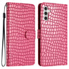 PU Leather Crocodile Texture Phone Case for Samsung Galaxy A24 4G A25 5G Wallet Stand Protective Cover with Strap PU Leather Crocodile Texture Phone Case for Samsung Galaxy A24 4G A25 5G Wallet Stand Protective Cover with Strap