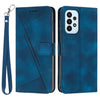 Leather Wallet Cover for Samsung Galaxy A33 5G Triangle Imprint Anti-drop Stand Phone Case with Strap Leather Wallet Cover for Samsung Galaxy A33 5G Triangle Imprint Anti-drop Stand Phone Case with Strap