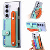 For Samsung Galaxy Z Fold5 5G PU Clear PC Phone Case Wristband Kickstand Phone Cover with Pen Holder For Samsung Galaxy Z Fold5 5G PU Clear PC Phone Case Wristband Kickstand Phone Cover with Pen Holder