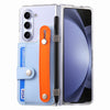 For Samsung Galaxy Z Fold5 5G PU Clear PC Phone Case Wristband Kickstand Phone Cover with Pen Holder For Samsung Galaxy Z Fold5 5G PU Clear PC Phone Case Wristband Kickstand Phone Cover with Pen Holder