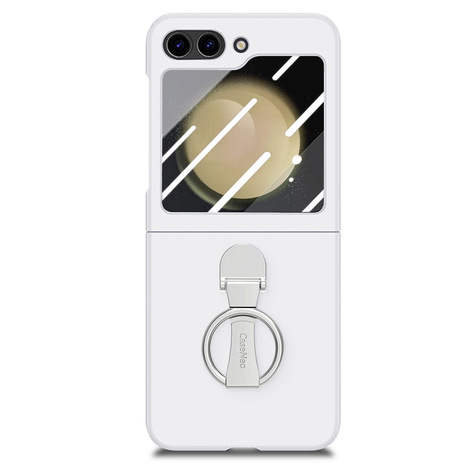 For Samsung Galaxy Z Flip5 5G Ring Kickstand Cover Skin-touch PC Phone Case with Tempered Glass Rear Screen Film For Samsung Galaxy Z Flip5 5G Ring Kickstand Cover Skin-touch PC Phone Case with Tempered Glass Rear Screen Film
