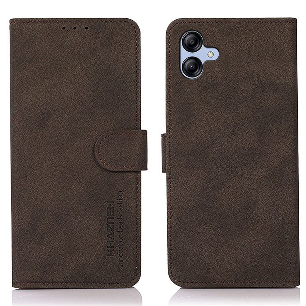 KHAZNEH For Samsung Galaxy A05 4G Case Textured Leather Mobile Phone Cover Wallet Stand Shell KHAZNEH For Samsung Galaxy A05 4G Case Textured Leather Mobile Phone Cover Wallet Stand Shell