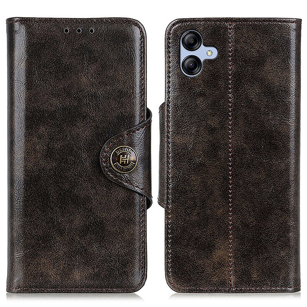 KHAZHEN For Samsung Galaxy A05 4G Case Textured Stand Slim-Fit PU Leather Wallet Phone Cover KHAZHEN For Samsung Galaxy A05 4G Case Textured Stand Slim-Fit PU Leather Wallet Phone Cover