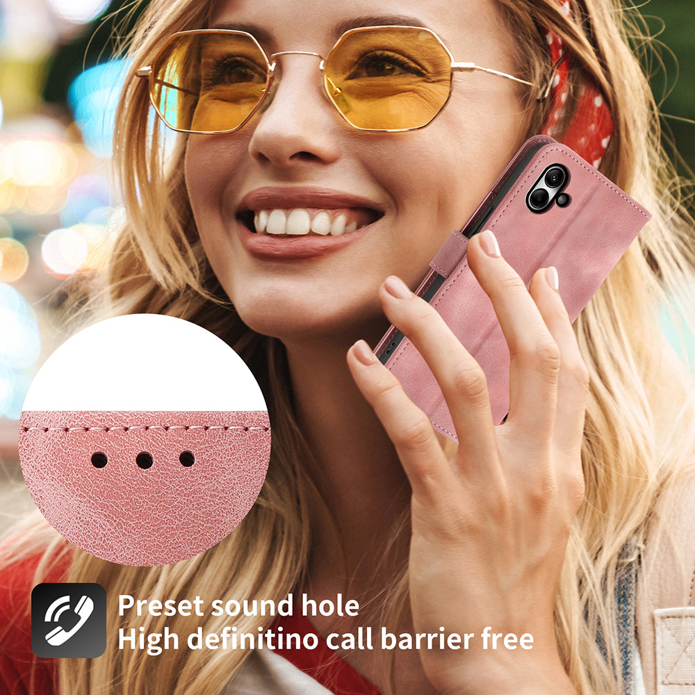 For Samsung Galaxy A05 4G Case PU Leather Flower Imprinted Phone Cover with 2 Straps For Samsung Galaxy A05 4G Case PU Leather Flower Imprinted Phone Cover with 2 Straps