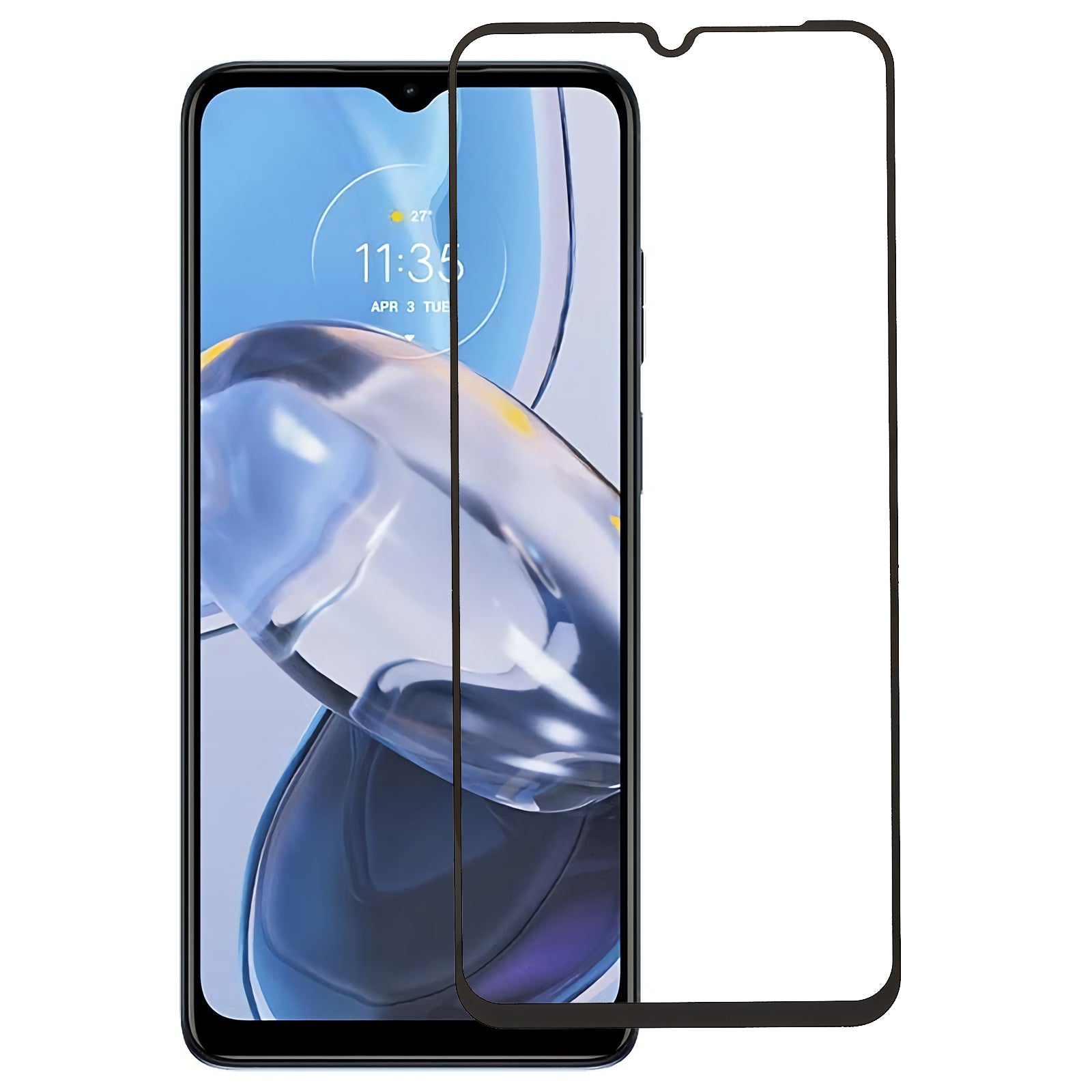 For Motorola Moto E22i 4G/Moto E22 4G Tempered Glass Film Silk Printing Full Glue Ultra Clear Full Screen Protector For Motorola Moto E22i 4G/Moto E22 4G Tempered Glass Film Silk Printing Full Glue Ultra Clear Full Screen Protector