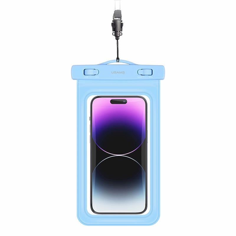USAMS US-YD011 Waterproof Phone Pouch Universal 7-inch Waterproof Case Dry Bag IPX8 10m Underwater Phone Protector with Lanyard USAMS US-YD011 Waterproof Phone Pouch Universal 7-inch Waterproof Case Dry Bag IPX8 10m Underwater Phone Protector with Lanyard