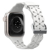A057 For Apple Watch Series 9 8 7 41mm 6 5 4 SE (2023) SE(2022) SE 40mm 3 2 1 38mm Silicone Watch Band Hollow-out Flower Pattern Wrist Strap Replacement A057 For Apple Watch Series 9 8 7 41mm 6 5 4 SE (2023) SE(2022) SE 40mm 3 2 1 38mm Silicone Watch Band Hollow-out Flower Pattern Wrist Strap Replacement