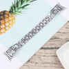For Google Pixel Watch 2/Pixel Watch Rhinestone Decor Plum Design Wrist Strap 304 Stainless Steel Detachable Watch Band Bracelet - Silver For Google Pixel Watch 2/Pixel Watch Rhinestone Decor Plum Design Wrist Strap 304 Stainless Steel Detachable Watch Band Bracelet - Silver