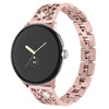 Metal Watch Band for Google Pixel Watch 2 Pixel Watch Rhinestone Decorated Watch Strap Metal Watch Band for Google Pixel Watch 2 Pixel Watch Rhinestone Decorated Watch Strap