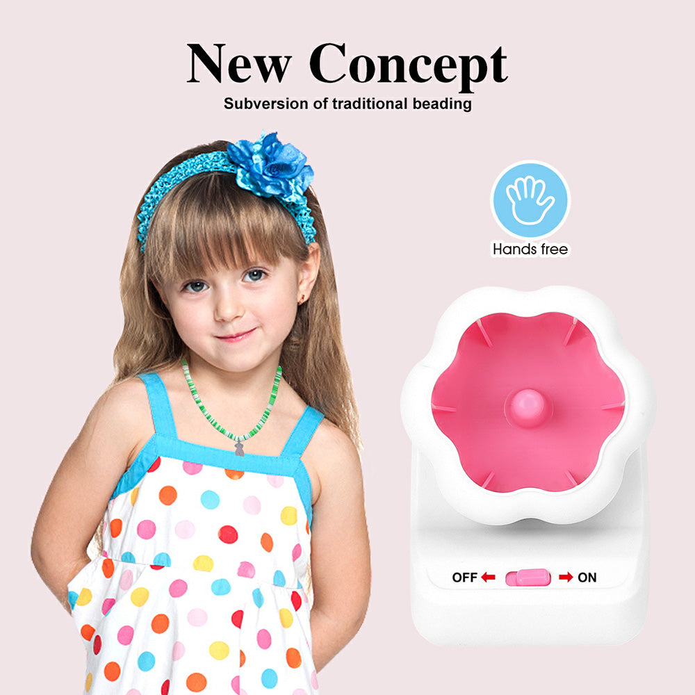 DIY Electric Bead Spinner for Jewelry Bracelets Making, Auto Clay Beads Bowl