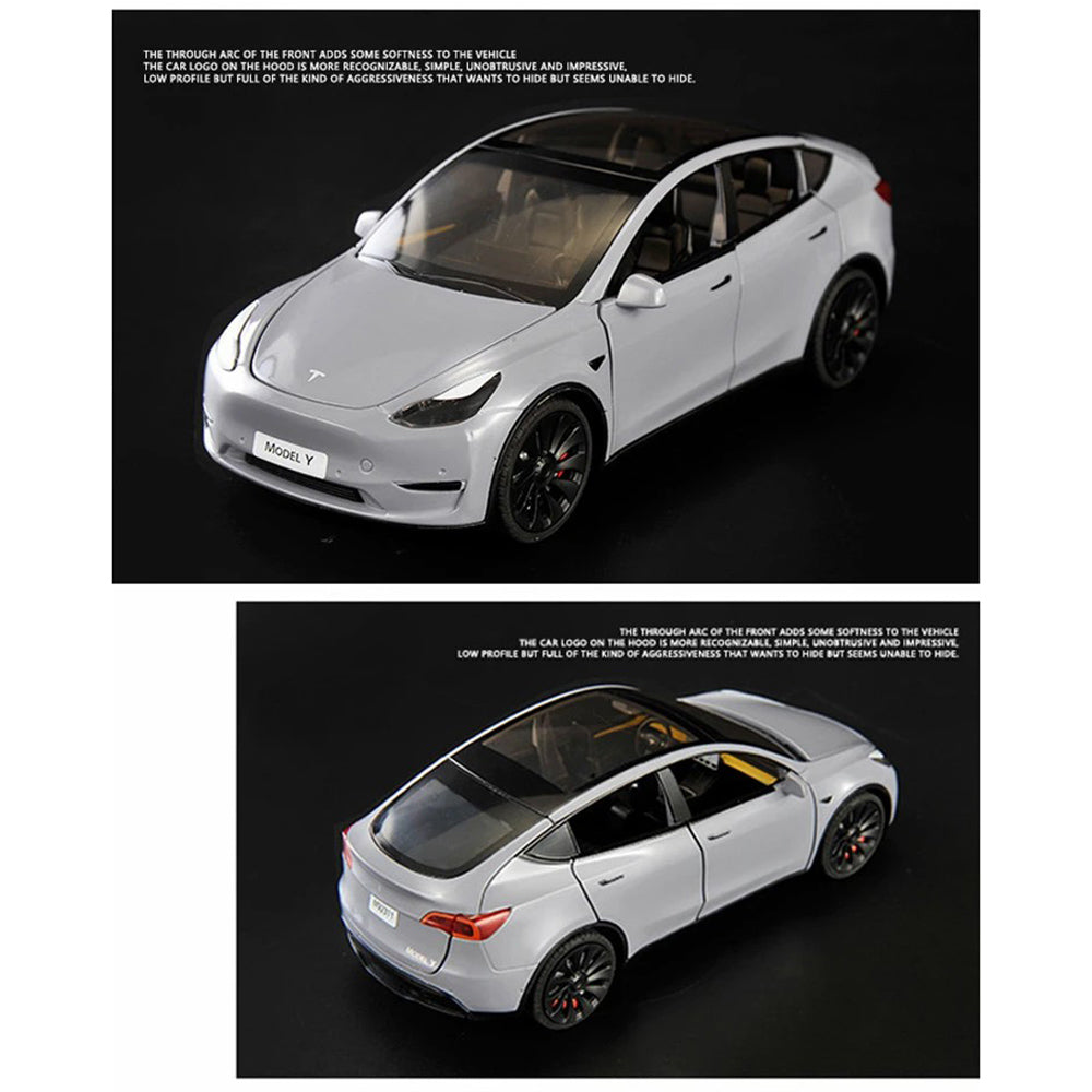 1:24 Scale Alloy Car Model Y Toy Vehicle Toy Kids Gift with Light and Music