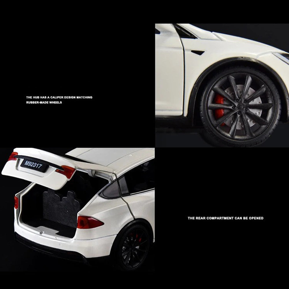 1:24 Simulation Tesla Model X Alloy Car Model Children Boy Toy Car