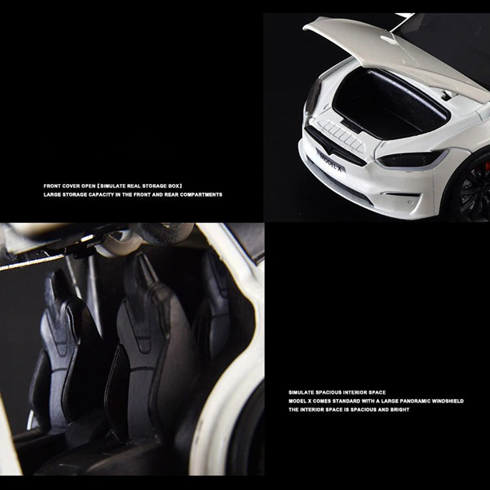 1:24 Simulation Tesla Model X Alloy Car Model Children Boy Toy Car