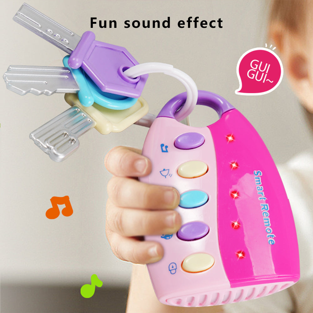 1025 Remote Car Control Key Toy Musical Learning Educational Toy with Light