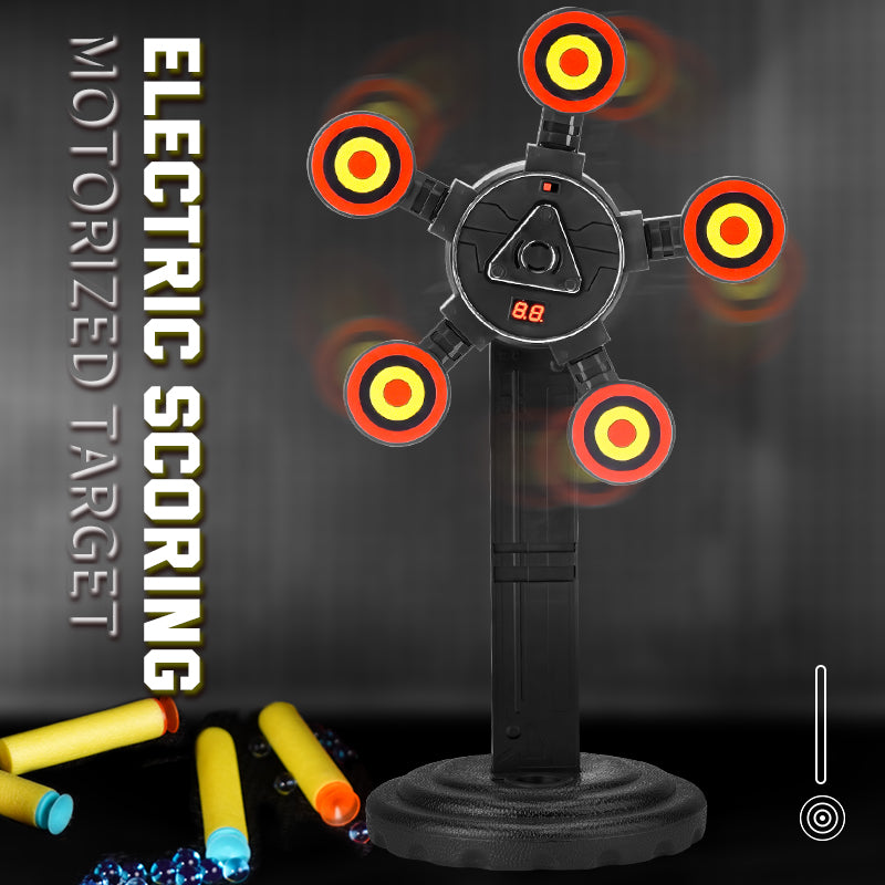 MH3585A Electric Scoring Target 360 Degree Rotating Target Toy with Sound Effect