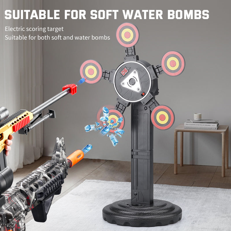 MH3585A Electric Scoring Target 360 Degree Rotating Target Toy with Sound Effect