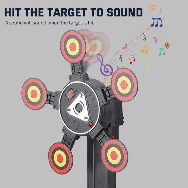 MH3585A Electric Scoring Target 360 Degree Rotating Target Toy with Sound Effect