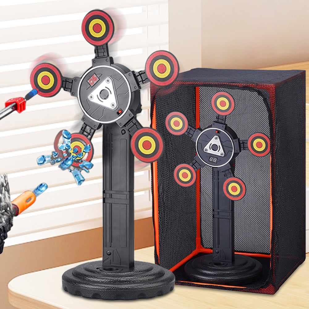 MH3585A Electric Scoring Target Rotating Target Toy with Protection Mesh