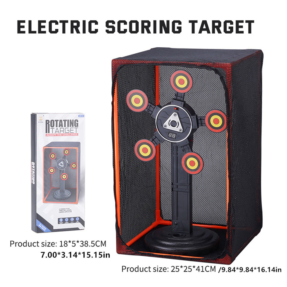 MH3585A Electric Scoring Target Rotating Target Toy with Protection Mesh