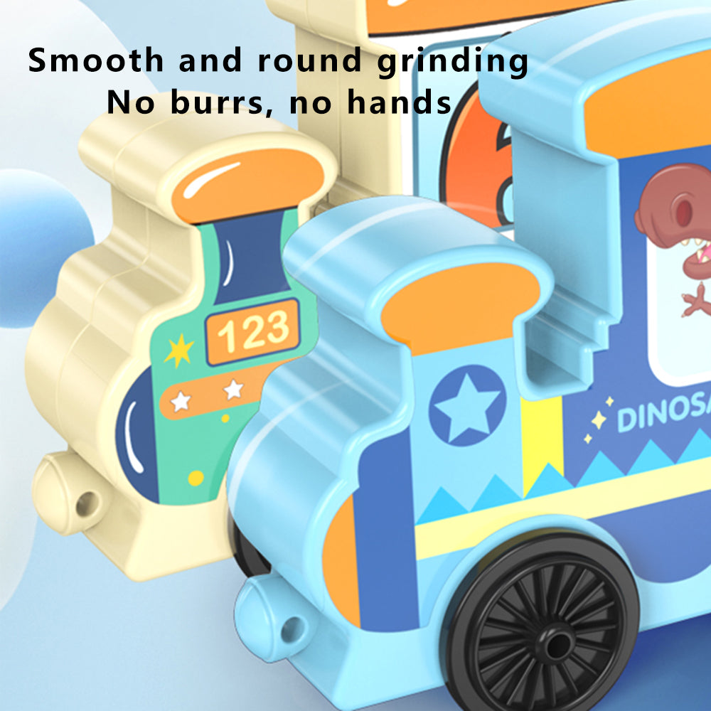 JJ924-927 Toy Train Sets with Bricks DIY Preschool Educational Toys for Toddlers Random Style