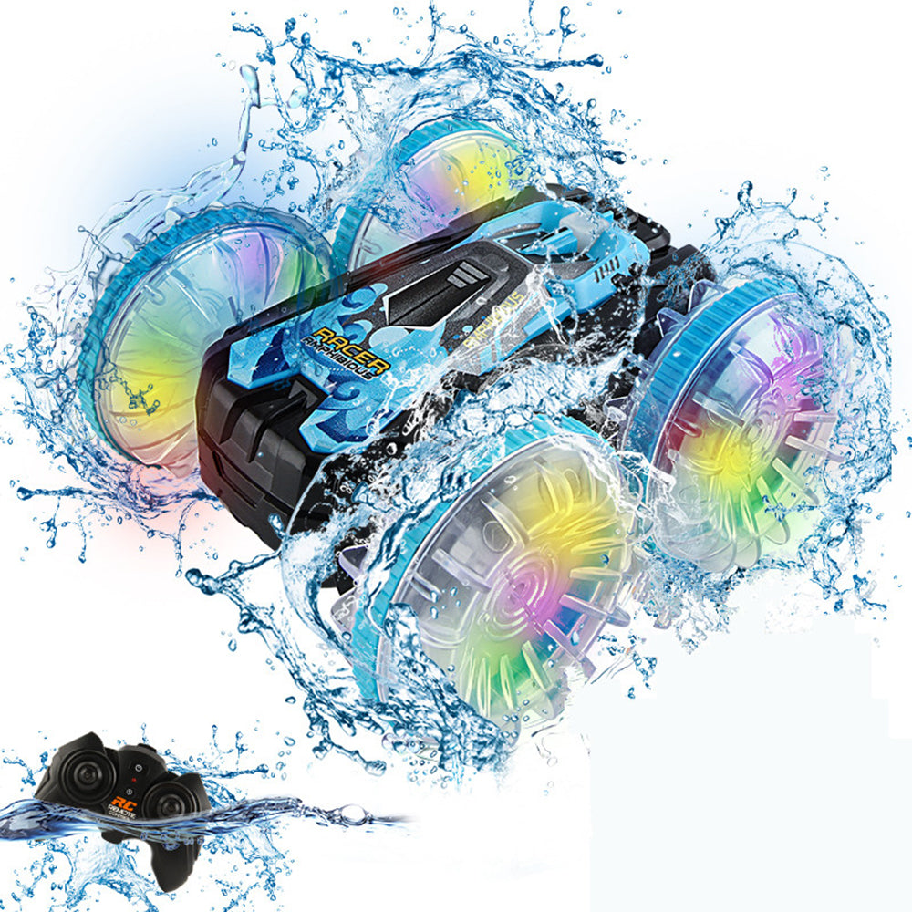 YL-92 2.4G Remote Stunt Rotating RC Car Xmas Toy Car Gift with Light for Kids