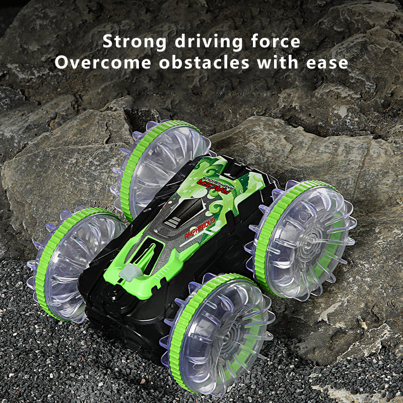 YL-92 2.4G Remote Stunt Rotating RC Car Xmas Toy Car Gift with Light for Kids