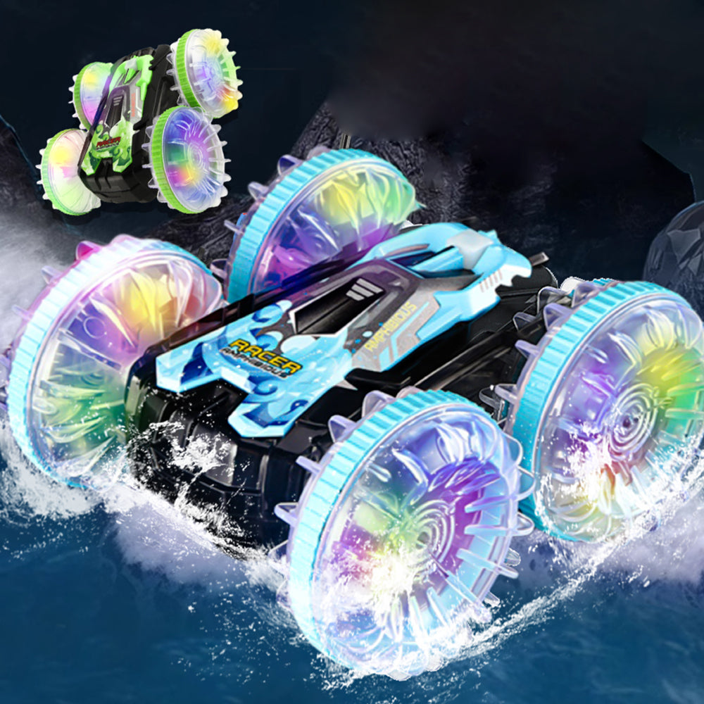 YL-92 2.4G Remote Stunt Rotating RC Car Xmas Toy Car Gift with Light for Kids