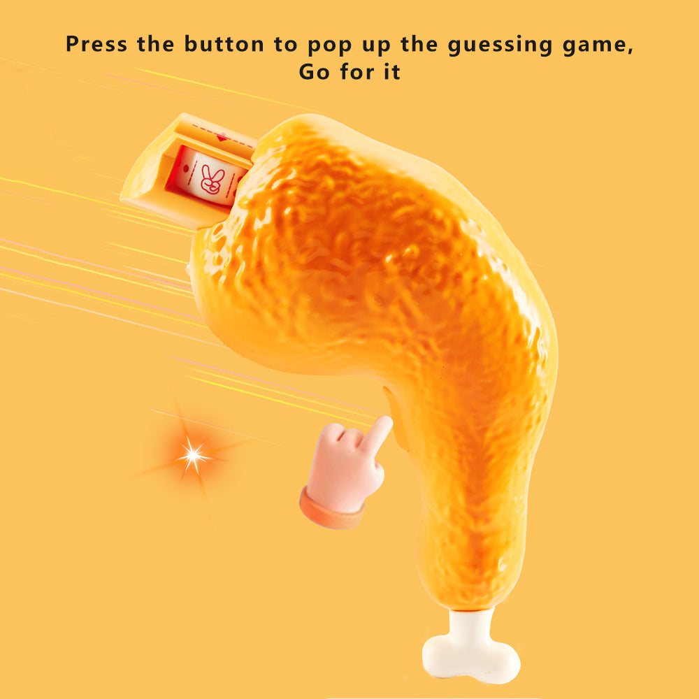 DF33218A Funny Chicken Leg Remote Control Burger Toy with Sound and Light Kids Parent Interactive Toy