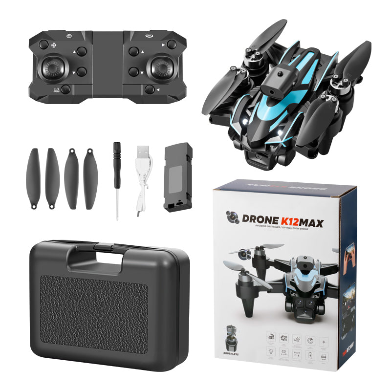 XKJ K12MAX Brushless Aircraft Obstacle Avoidance Optical Flow Positioning RC Drone with 1 Battery