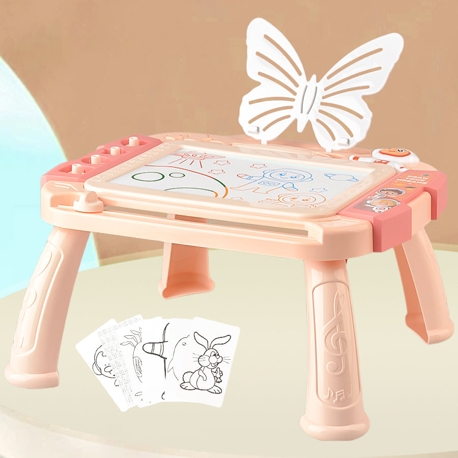 5503 Kids Magnetic DIY Drawing Board Toddlers Writing Doodle Tablet with Tablet Legs