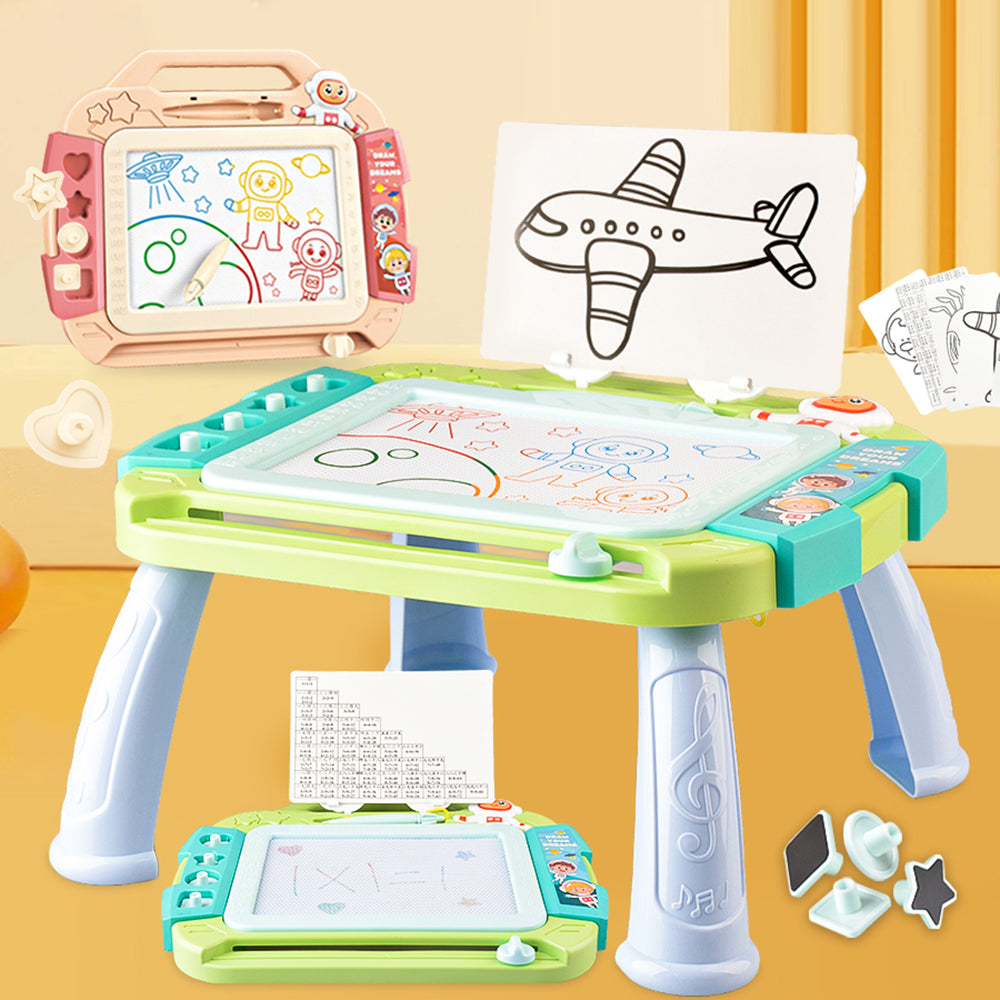 5503 Kids Magnetic DIY Drawing Board Toddlers Writing Doodle Tablet with Tablet Legs