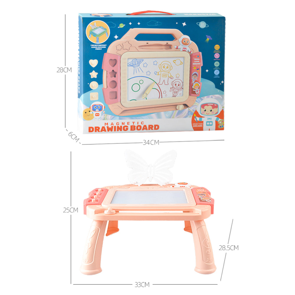 5503 Kids Magnetic DIY Drawing Board Toddlers Writing Doodle Tablet with Tablet Legs