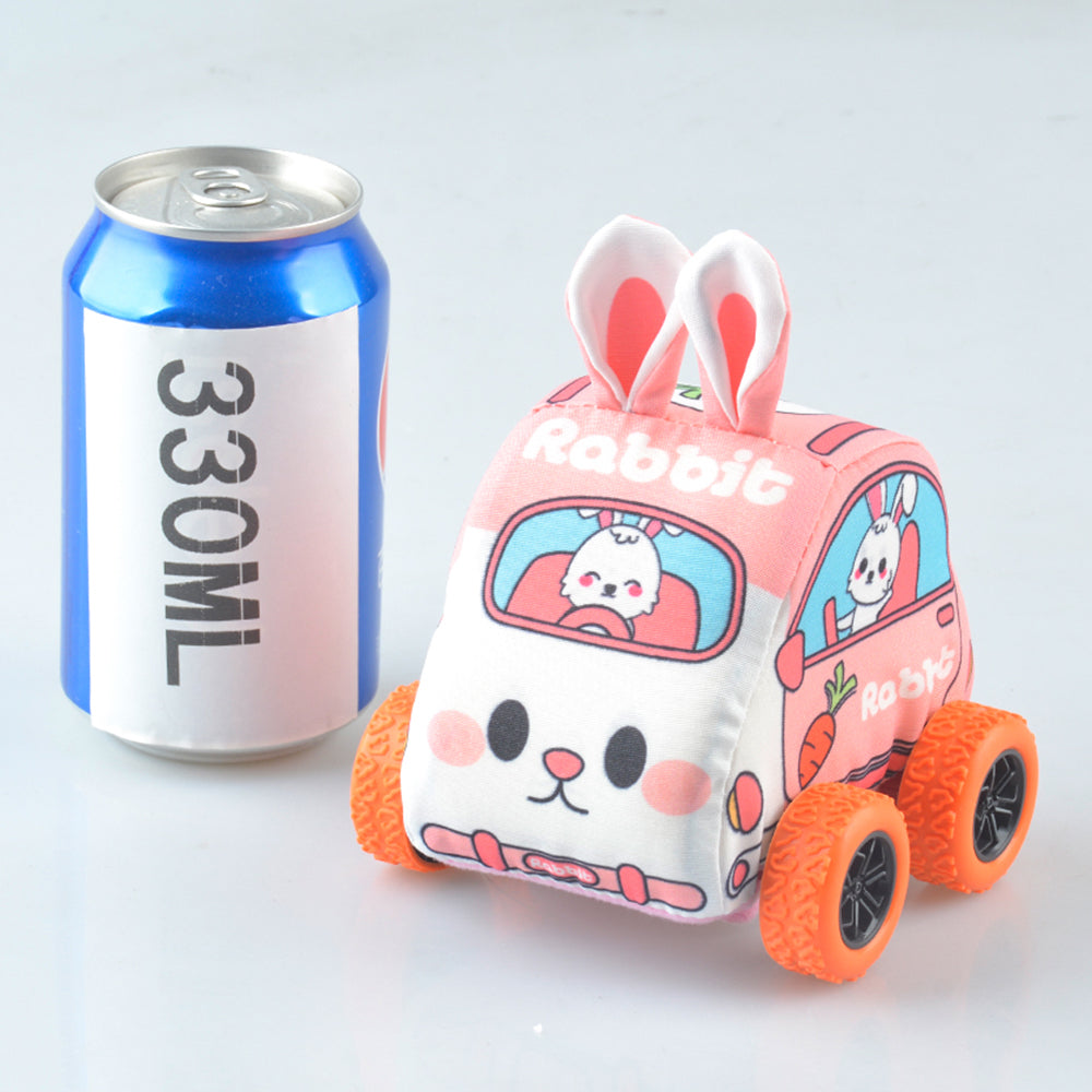 Pullback Toy Cars Soft Cloth Friction Powered Cars Toys for Toddlers Random Color