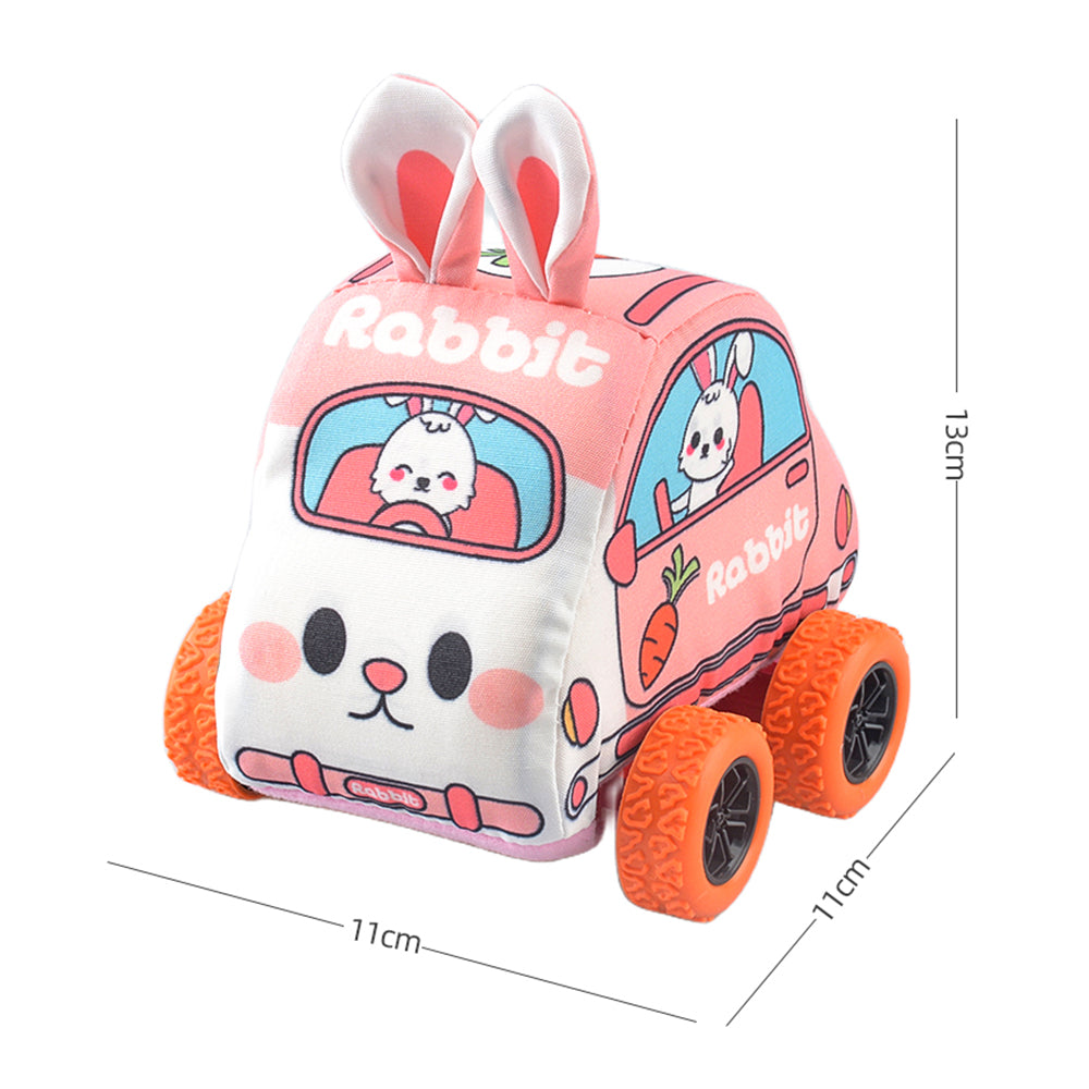 Pullback Toy Cars Soft Cloth Friction Powered Cars Toys for Toddlers Random Color