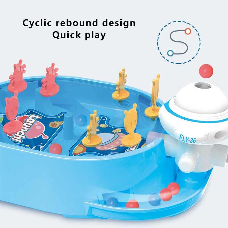 Children Catapult Marble Toy Double Player Parent-Child Combat Table Game