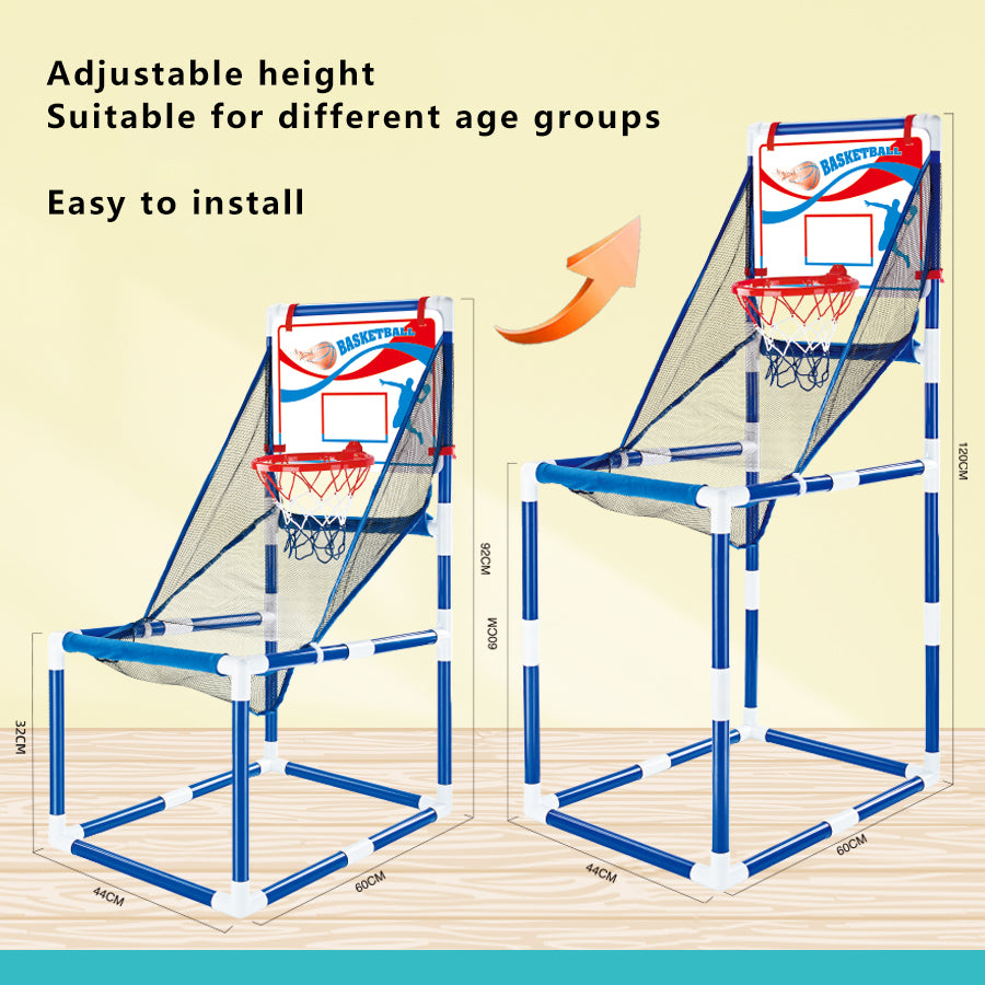 8803 Toddlers Foldable Basketball Hoop Kids Boys Portable Playset Sports Center Toys, Size: M