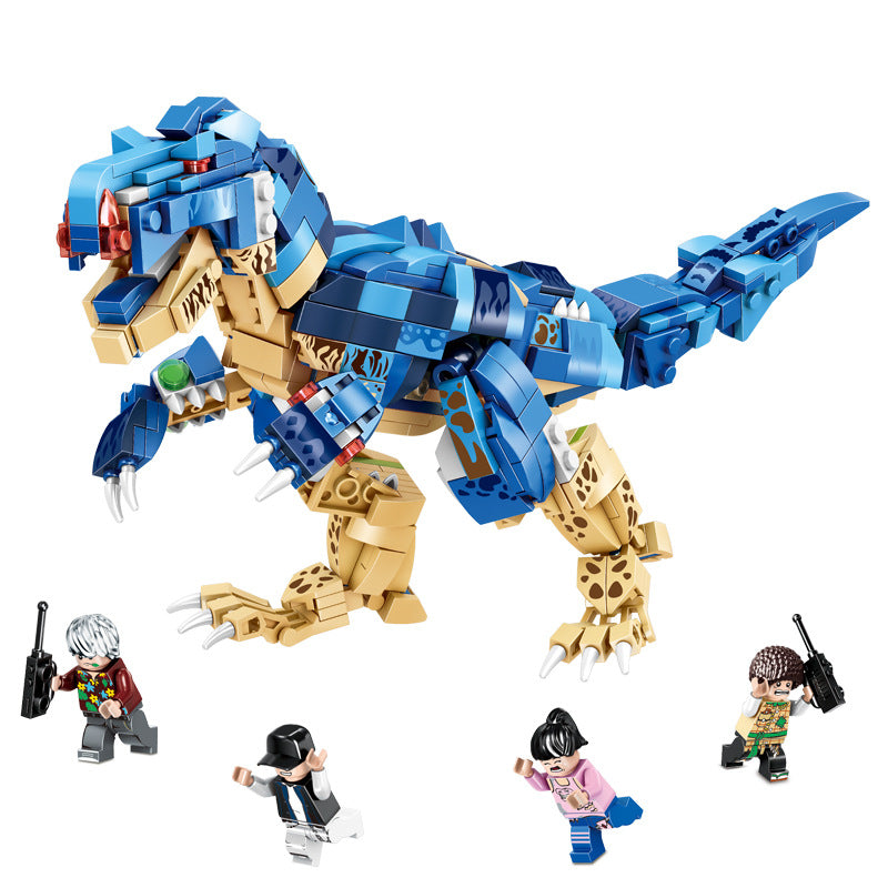 180-202Pcs DIY Dinosaur Building Blocks Kit for Children Educational Toy (4Set / Pack)