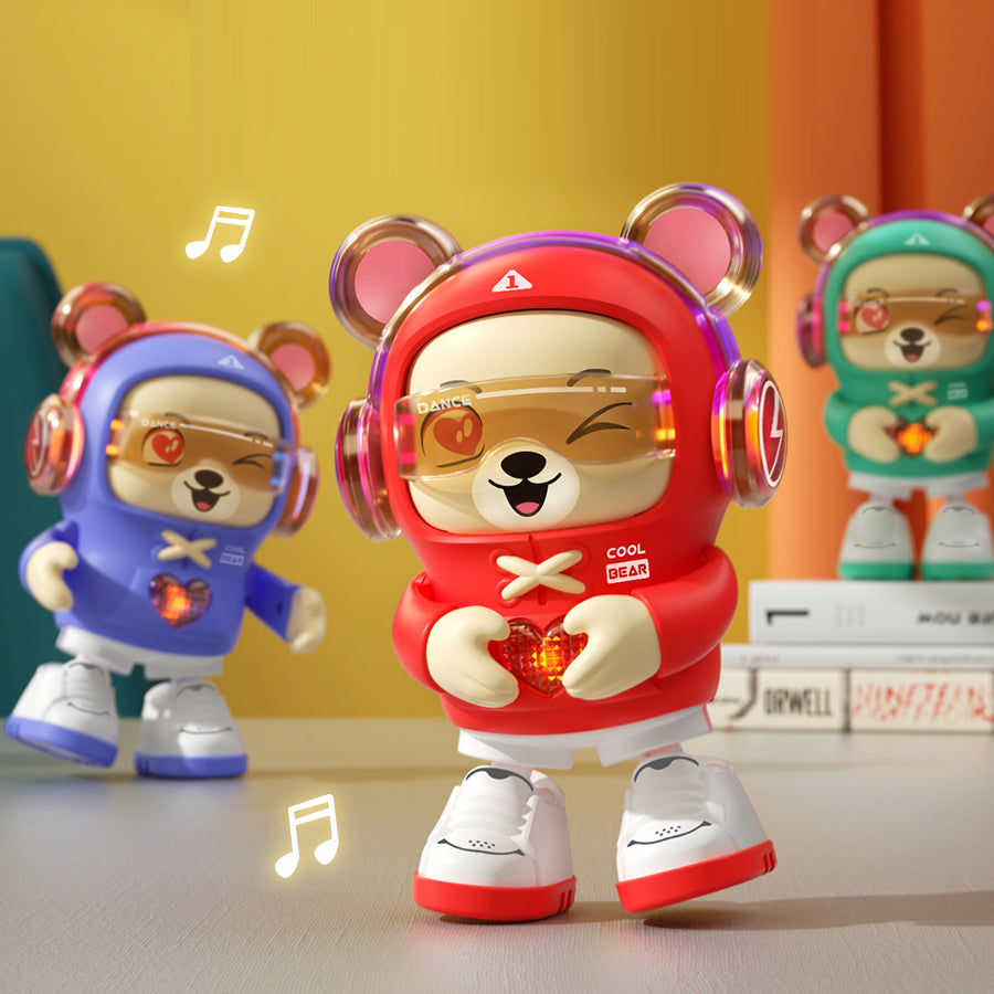 S-001A Music Lighting Kids Dancing Robot Bear Toy Children Birthday Gift
