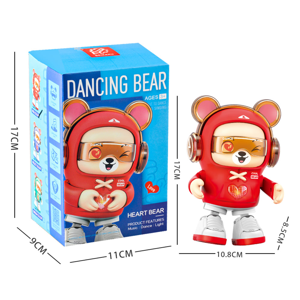 S-001A Music Lighting Kids Dancing Robot Bear Toy Children Birthday Gift