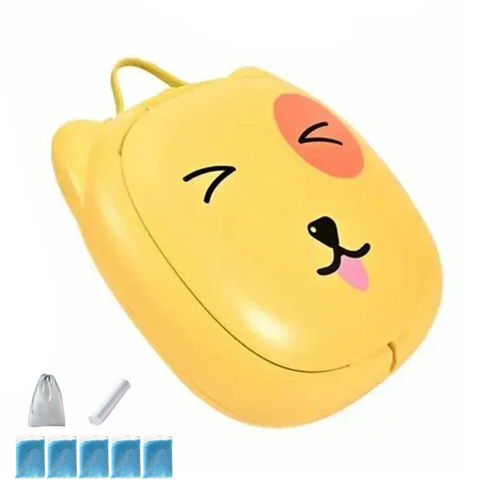 RJ101 Foldable ABS+PP+PU Mat Baby Toilet Travel Potty Seat for Outdoor Activities