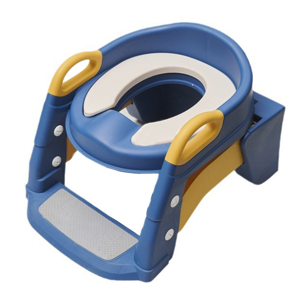 M301-BC PVC Seat Cushion Baby Foldable Toilet Children Potty Training Toilet Seat with Auxiliary Ladder
