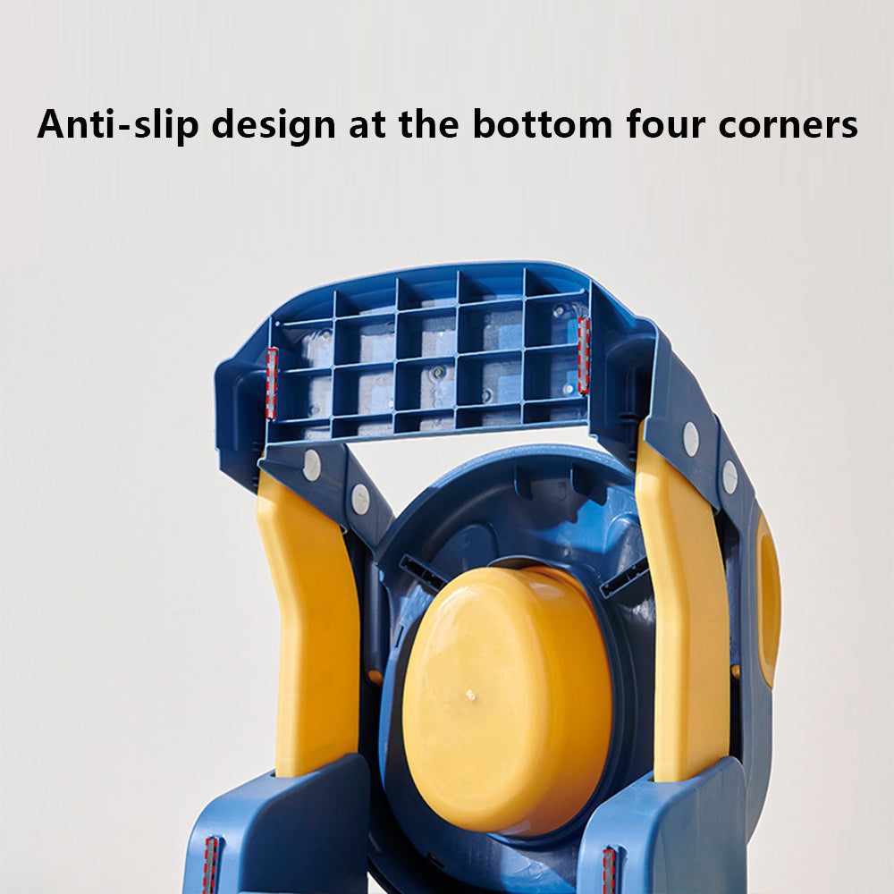 M301-BC PVC Seat Cushion Baby Foldable Toilet Children Potty Training Toilet Seat with Auxiliary Ladder