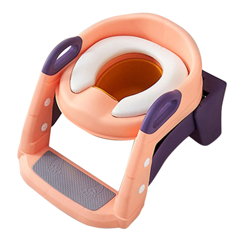 M301-BC PVC Seat Cushion Baby Foldable Toilet Children Potty Training Toilet Seat with Auxiliary Ladder