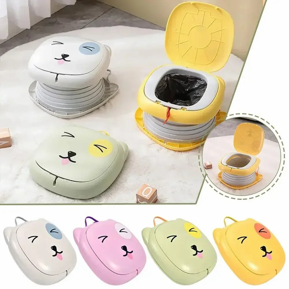 RJ101 Foldable ABS+PP Baby Toilet Potty Seat for Toddler Travel Outdoor Camping