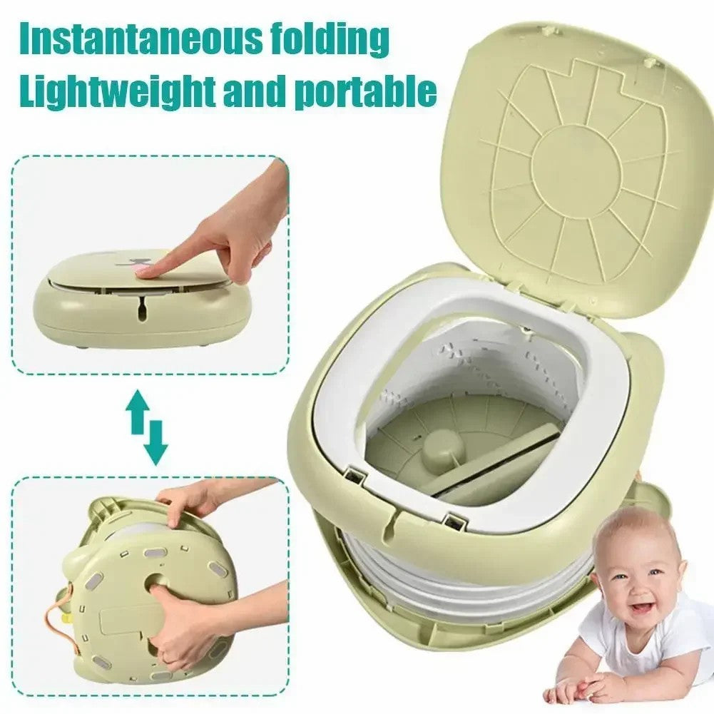 RJ101 Foldable ABS+PP Baby Toilet Potty Seat for Toddler Travel Outdoor Camping