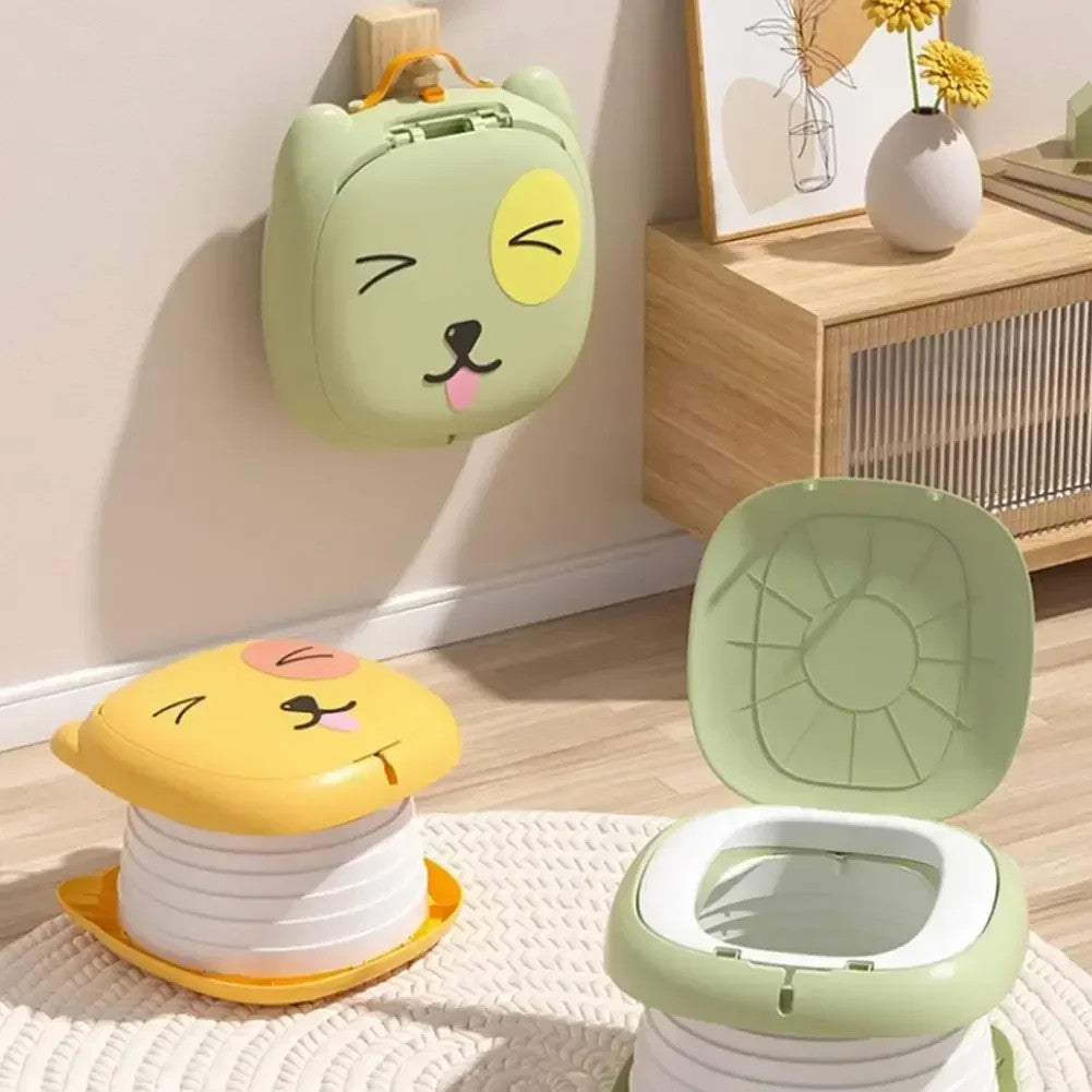 RJ101 Foldable ABS+PP Baby Toilet Potty Seat for Toddler Travel Outdoor Camping