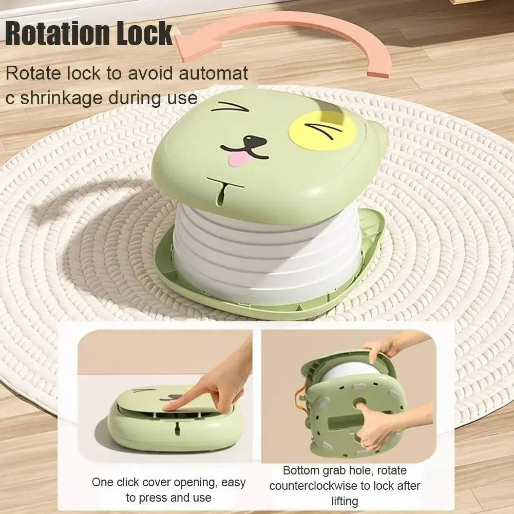 RJ101 Foldable ABS+PP Baby Toilet Potty Seat for Toddler Travel Outdoor Camping
